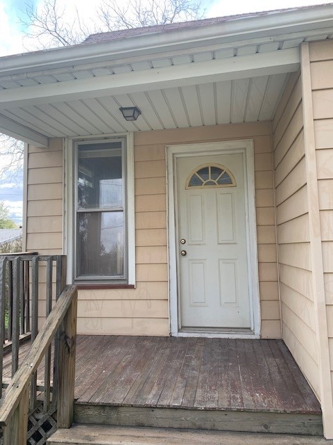 Back porch — before