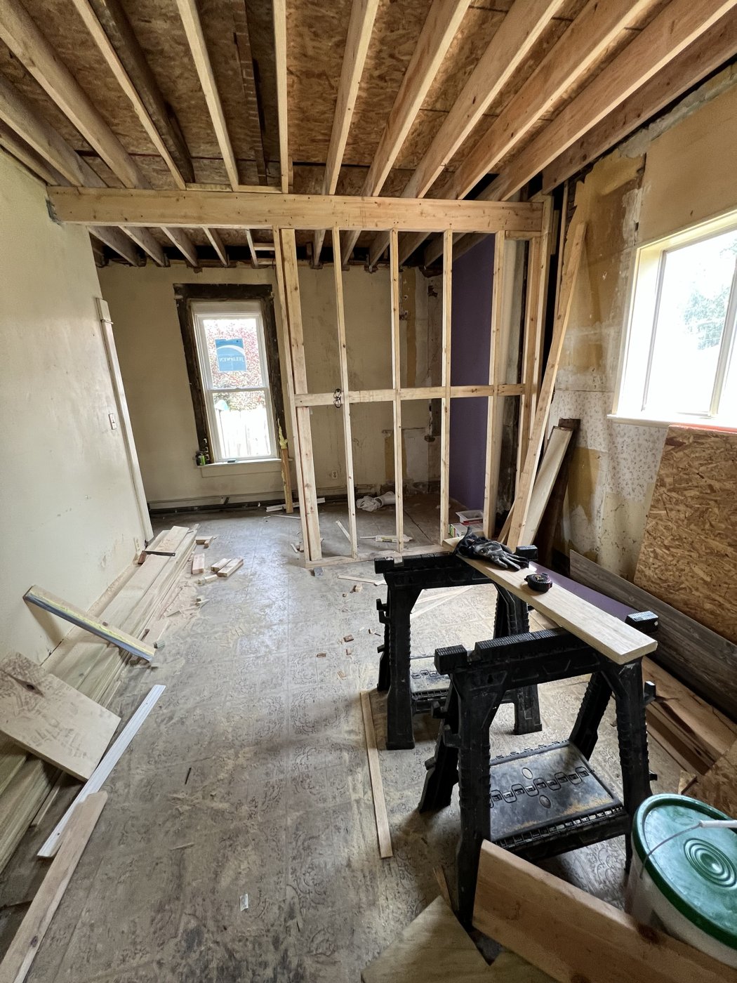 2627 Fair Avenue during renovation