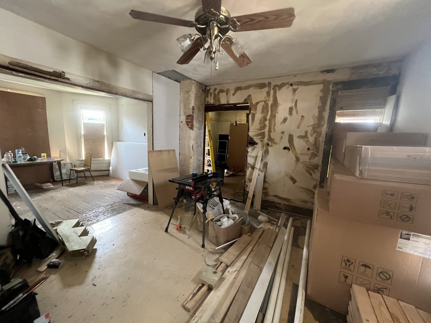 2627 Fair Avenue during renovation